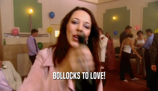 BOLLOCKS TO LOVE!  