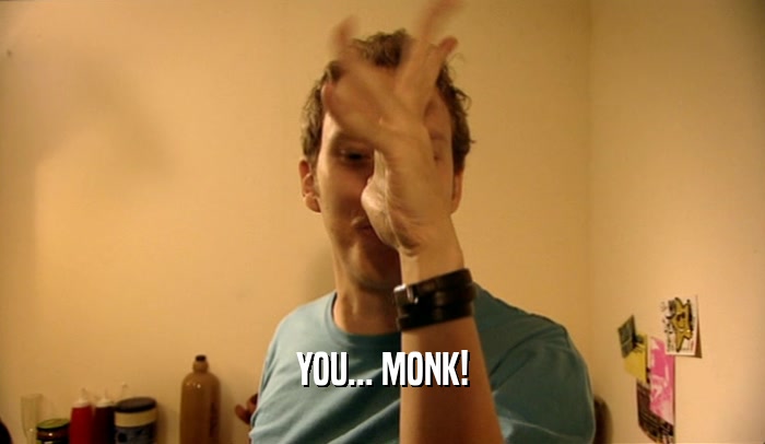 YOU... MONK!
  