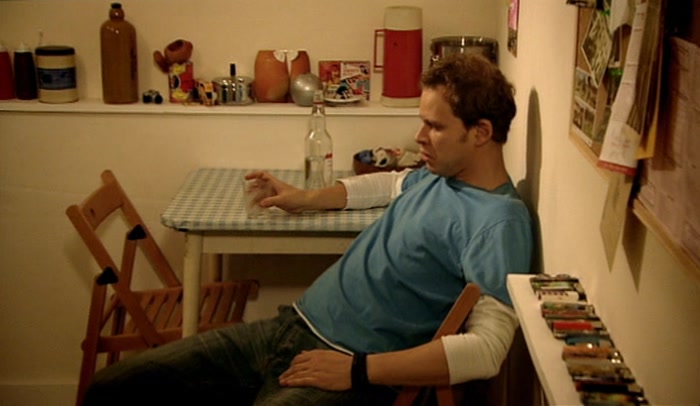 I'M REALLY PARCHED, MATE. MIND IF I'VE A SWIG OF SOMETHING? 