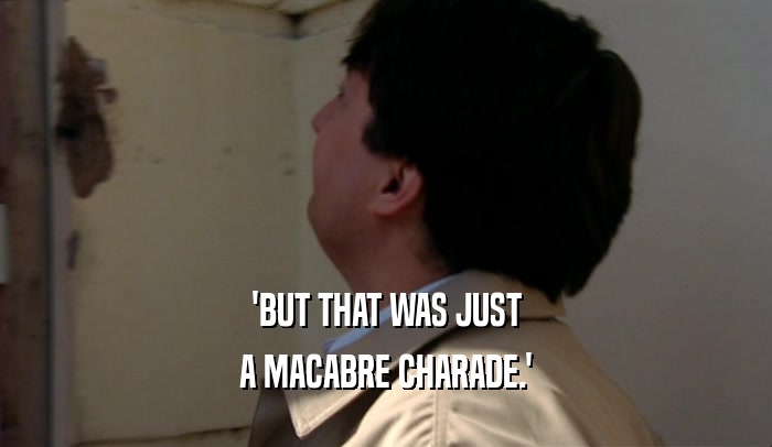 'BUT THAT WAS JUST A MACABRE CHARADE.' 