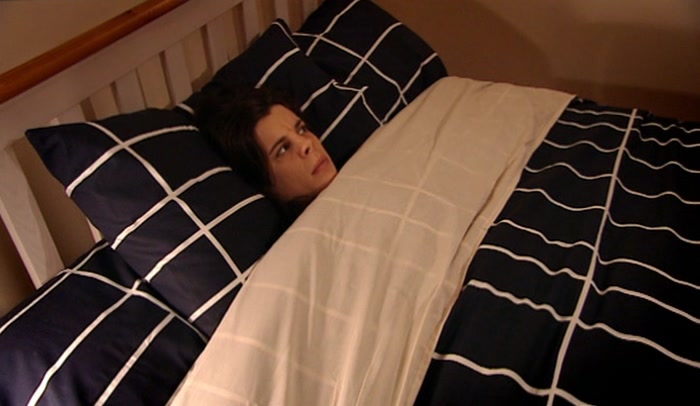 I CAN HARDLY MOVE UNDER HERE, I'M JUST TUCKED UP SO TIGHT. 