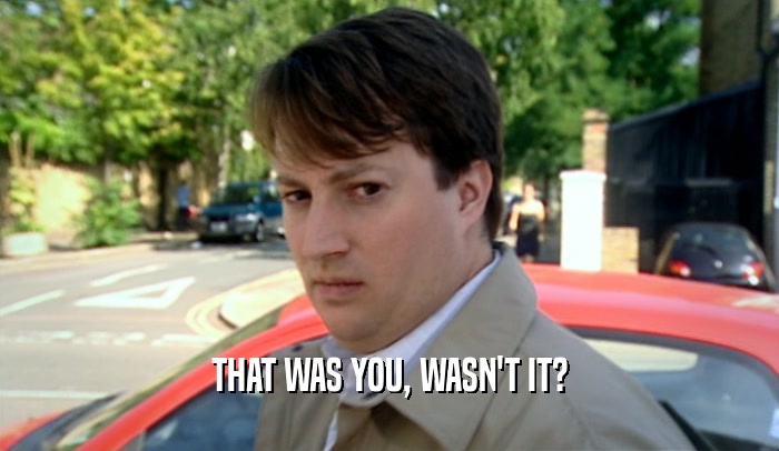 THAT WAS YOU, WASN'T IT?  