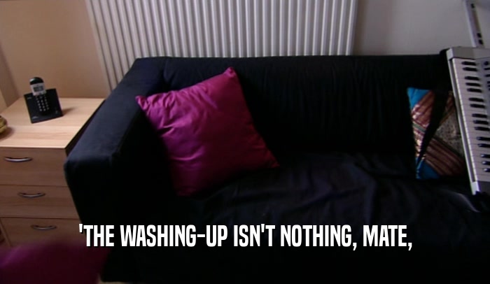 'THE WASHING-UP ISN'T NOTHING, MATE,  