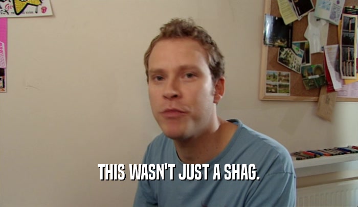 THIS WASN'T JUST A SHAG.  