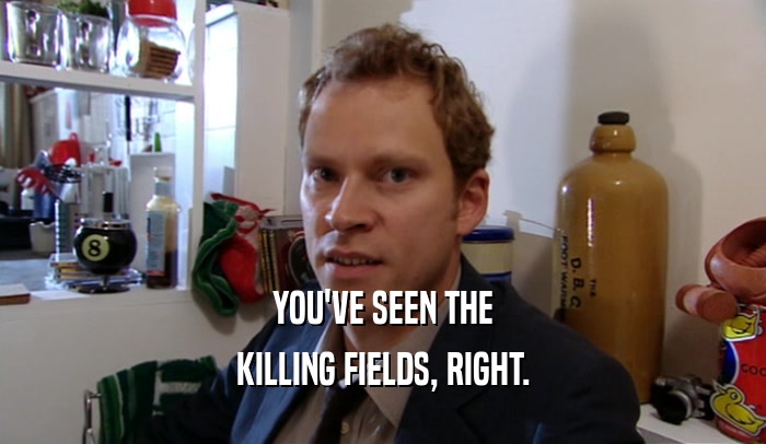 YOU'VE SEEN THE KILLING FIELDS, RIGHT. 