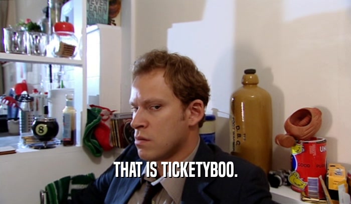 THAT IS TICKETYBOO.  