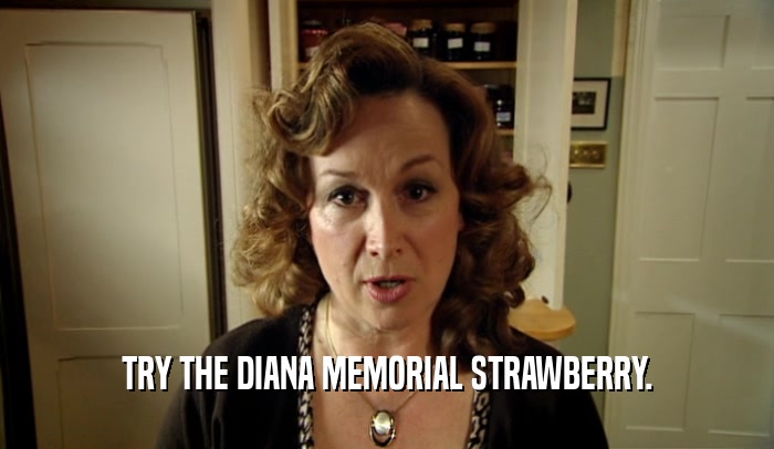 TRY THE DIANA MEMORIAL STRAWBERRY.
  