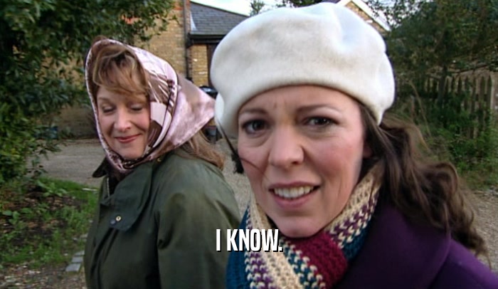 I KNOW.  