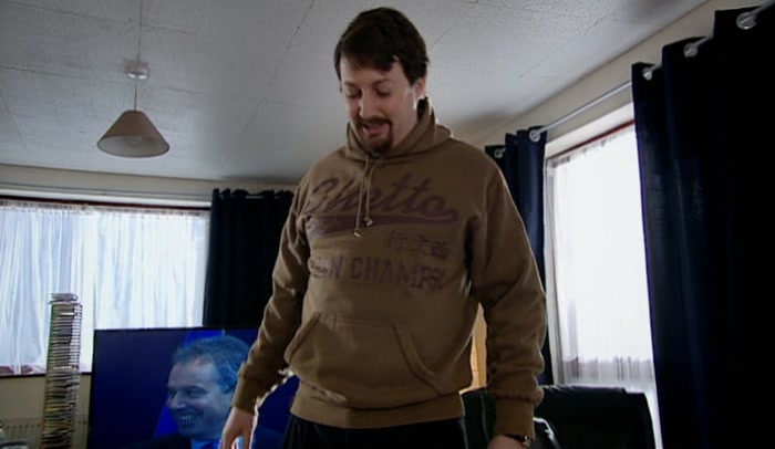SOPHIE BOUGHT IT FOR ME, AND I DECIDED TO WEAR IT HOME. HOW FUNNY. 