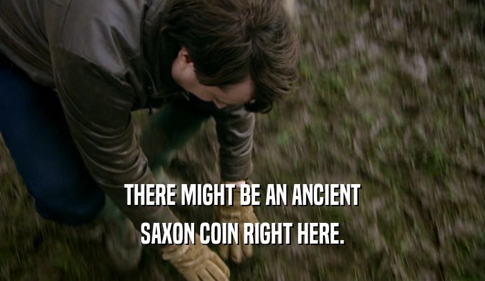 THERE MIGHT BE AN ANCIENT SAXON COIN RIGHT HERE. 