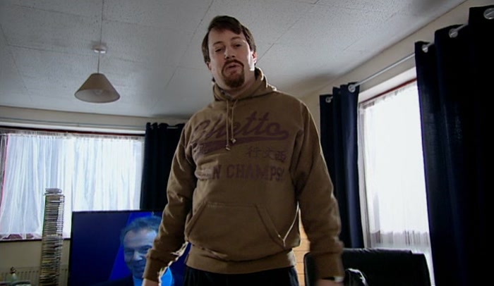 SOPHIE BOUGHT IT FOR ME, AND I DECIDED TO WEAR IT HOME. HOW FUNNY. 