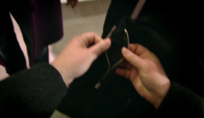 THIS IS JUST A ZIP. THERE'S NO POCKET TO THIS ZIP. 