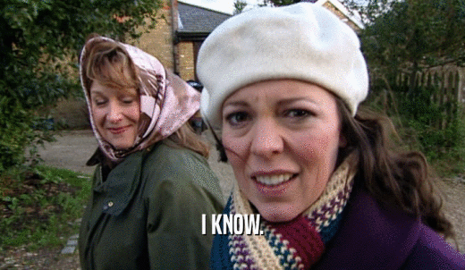 I KNOW.  
