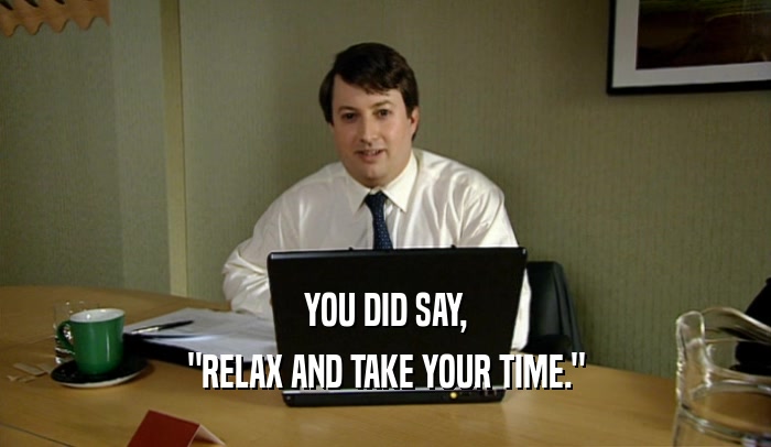 YOU DID SAY, 