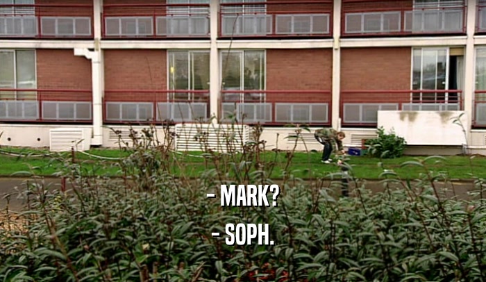 - MARK? - SOPH. 