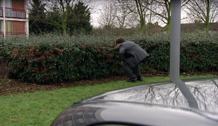 'HIDING OUT IN A CAR PARK. HE'S NOT EXACTLY GRISLY ADAMS, BUT IT'S A START.' 