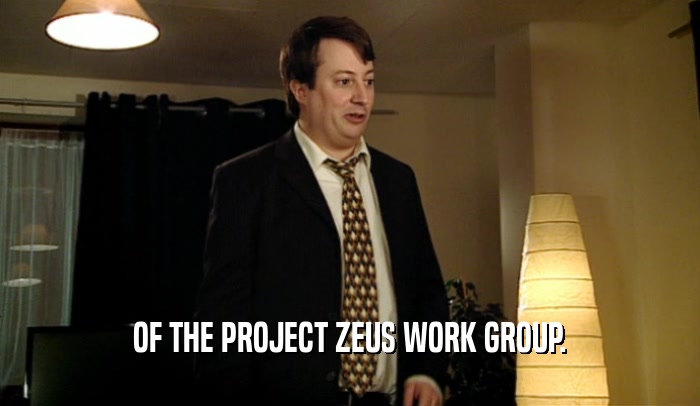 OF THE PROJECT ZEUS WORK GROUP.  