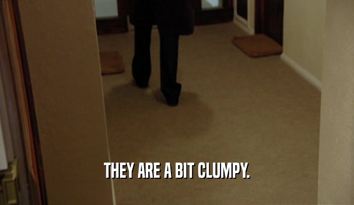 THEY ARE A BIT CLUMPY.  