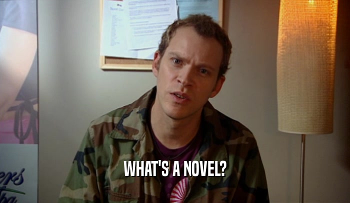WHAT'S A NOVEL?  