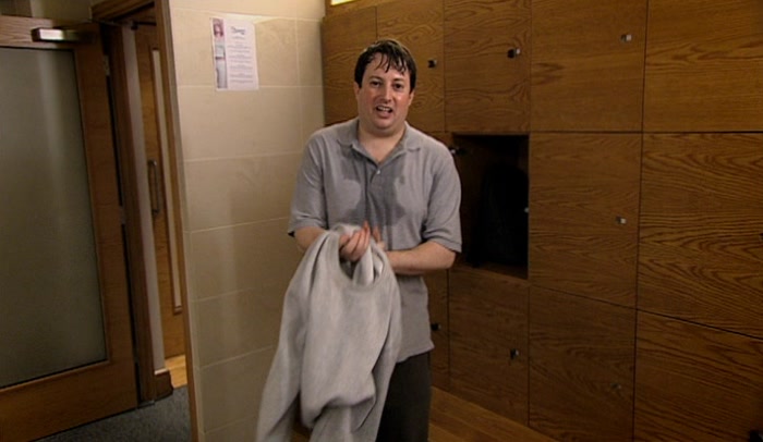 OH, NO, NO, I SHOWER AT HOME.  