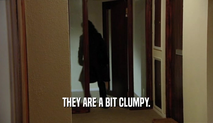 THEY ARE A BIT CLUMPY.  