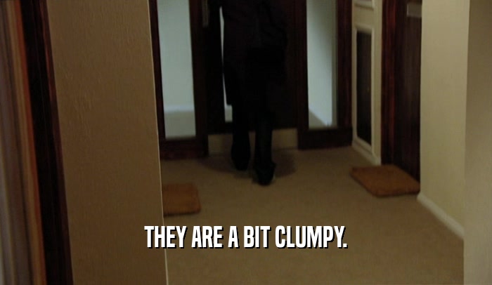 THEY ARE A BIT CLUMPY.  