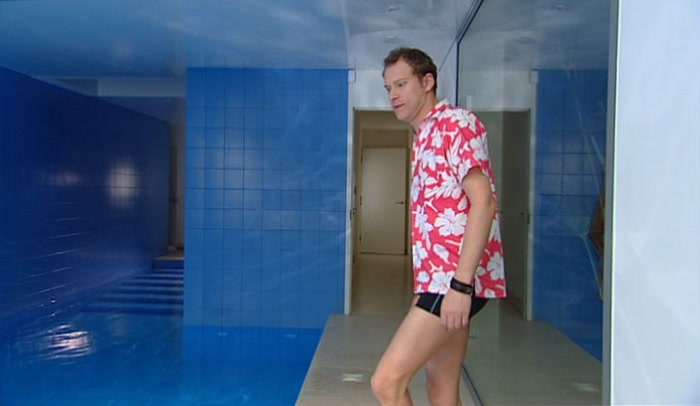 'NOTHING DODGY ABOUT THIS, JUST GOING FOR A SWIM IN MY TRUNKS. 