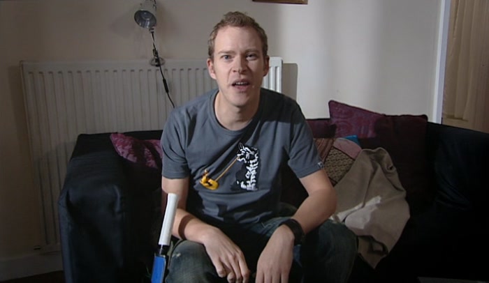 NOTHING! JESUS! A SQUASH RACKET.  