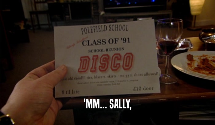 'MM... SALLY,  