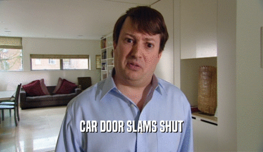 CAR DOOR SLAMS SHUT  