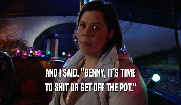 AND I SAID, 