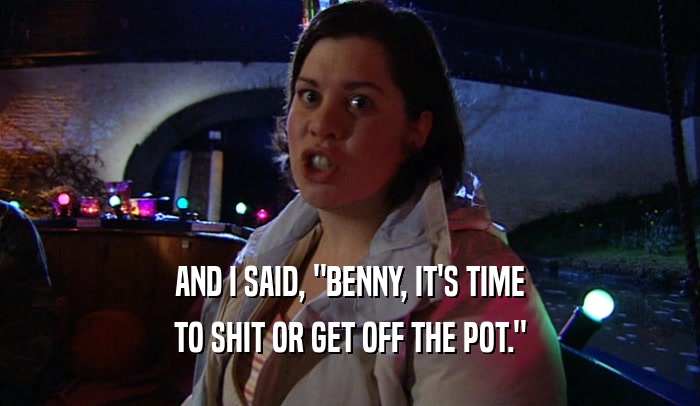 AND I SAID, 