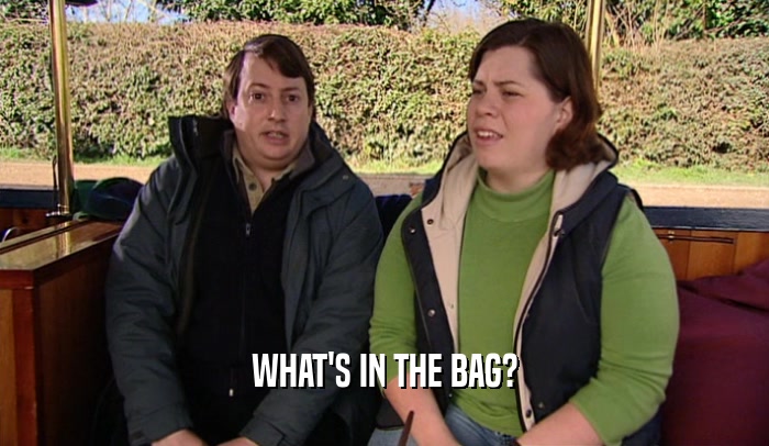 WHAT'S IN THE BAG?  