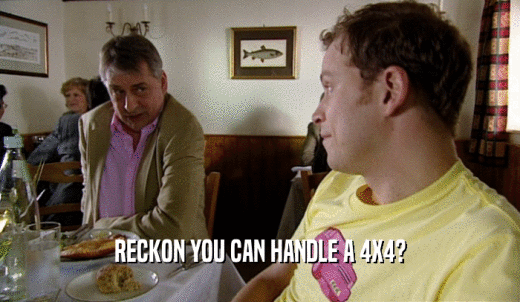 RECKON YOU CAN HANDLE A 4X4?  