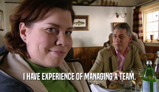 I HAVE EXPERIENCE OF MANAGING A TEAM.  