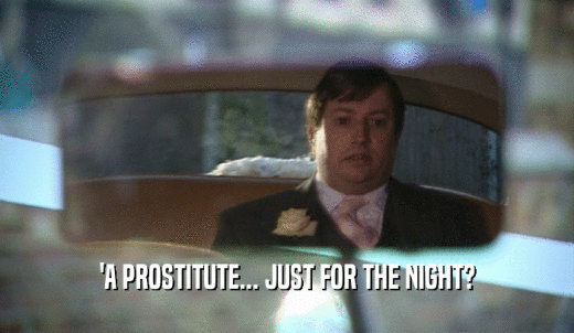'A PROSTITUTE... JUST FOR THE NIGHT?  