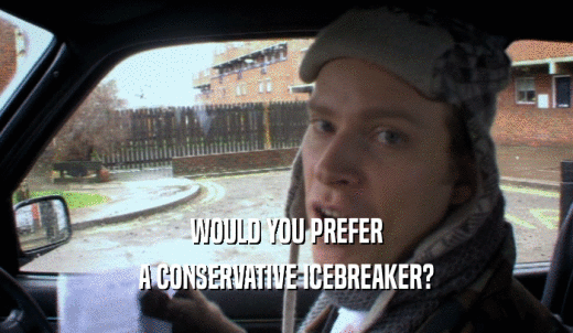 WOULD YOU PREFER A CONSERVATIVE ICEBREAKER? 