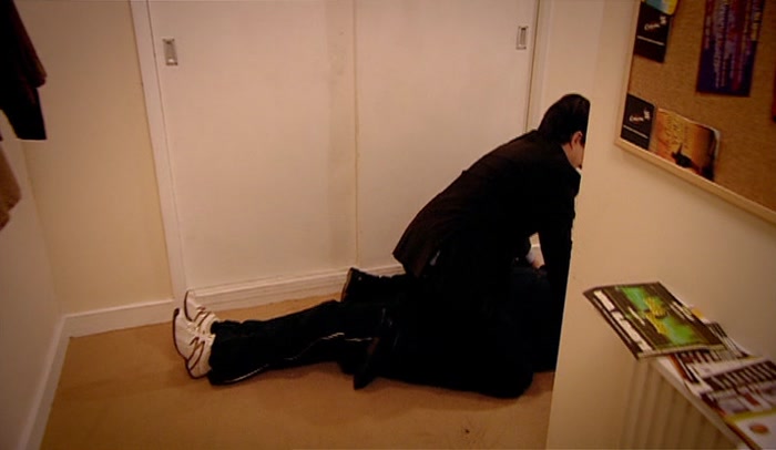 'WE MET WHEN HE SAT ON A BURGLAR.'  