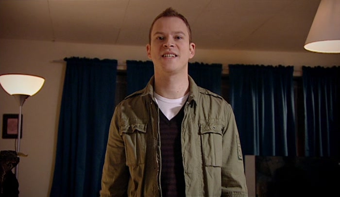 GOOD. WE'RE TRYING TO RELAX. HE'S YOUR GUEST - PUT HIM IN YOUR ROOM. 