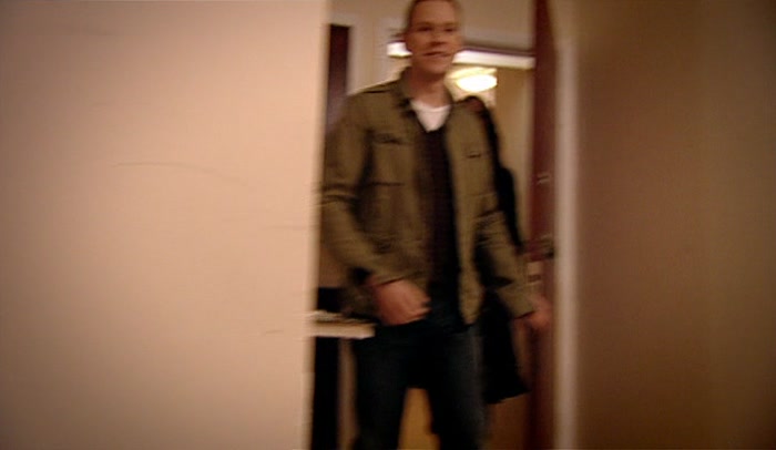 'WE MET WHEN HE SAT ON A BURGLAR.'  