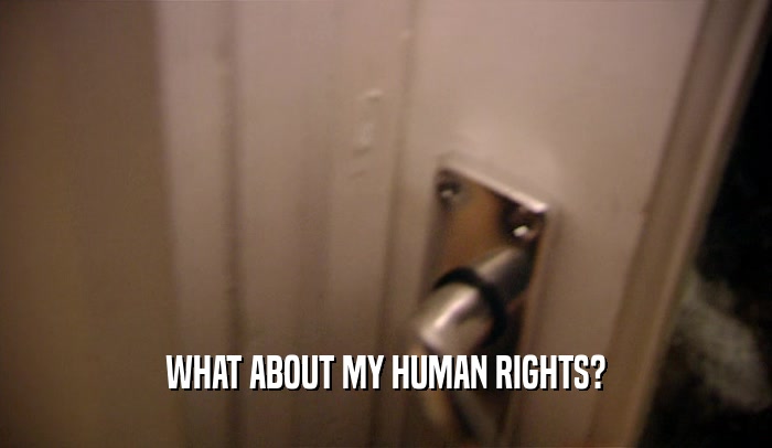 WHAT ABOUT MY HUMAN RIGHTS?  