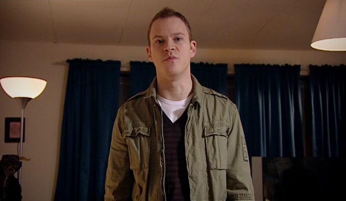 GOOD. WE'RE TRYING TO RELAX. HE'S YOUR GUEST - PUT HIM IN YOUR ROOM. 