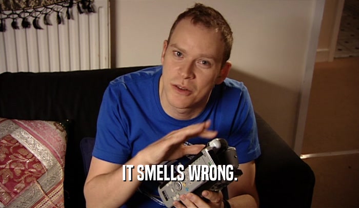 IT SMELLS WRONG.  