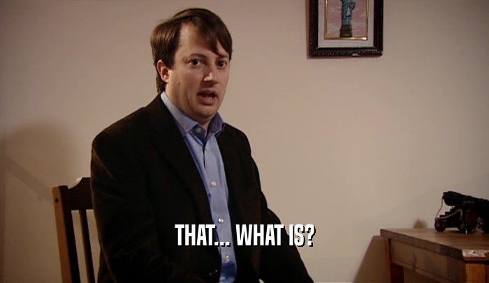 THAT... WHAT IS?  