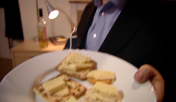 RELAX AND HAVE SOME CHEESE. 'IS CHEESE RELAXING?' 