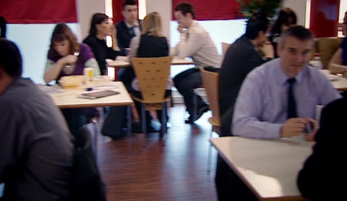 'WHERE DO I SIT? THIS MUST BE WHAT IT'S LIKE BEING A NONCE IN PRISON.' 