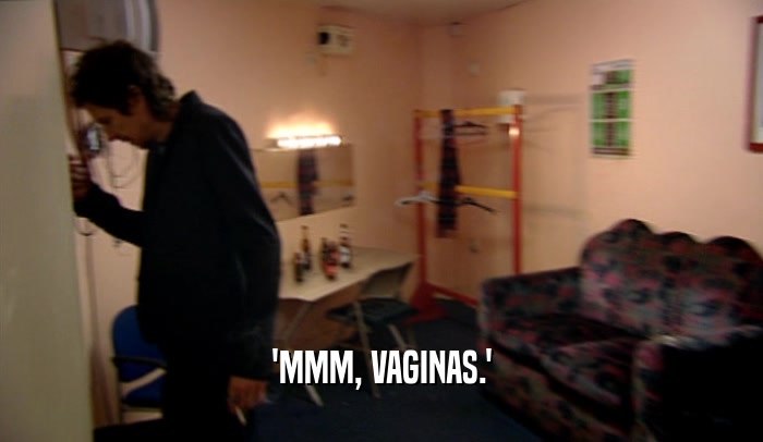 'MMM, VAGINAS.'  