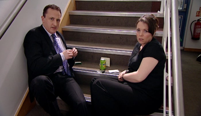 WHAT YOU DOING OUT HERE, ANYWAY, MARK? AND WHAT'S THAT ON YOUR TROUSERS? 