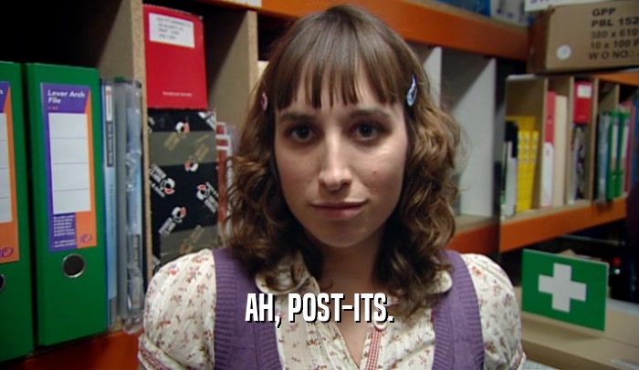 AH, POST-ITS.  