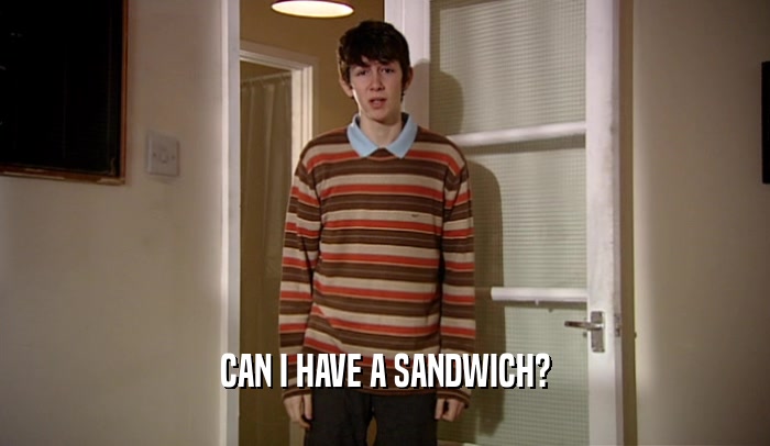 CAN I HAVE A SANDWICH?  